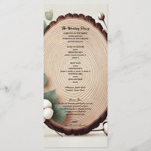 Forest Wood Eucalyptus Cotton Rustiek Programma (Achterkant)