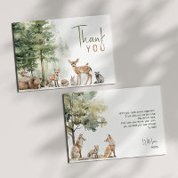 Forest Woodland Animals: een horizontaal verjaarda