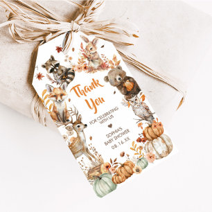 Forest Woodland Animals Verjaardagsfeest Favoriet Cadeaulabel