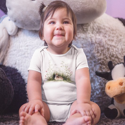 Forest Woodland Baby Deer  Romper