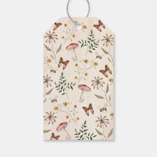 Forest Woodland Baby shower Dank u Cadeaulabel (Achterkant)