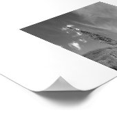 Forest Woodland Black en White Photo Panoramic Poster (Hoek)