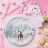 Forest Woodland Deer Papieren Bordje (Feest)