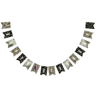 Forest Woodland Foto Verjaardag Bunting Vlaggetjes