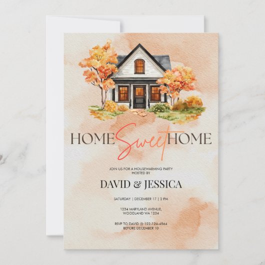 Forest Woodland Housewarming Party  Kaart (Voorkant)