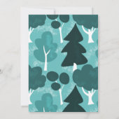 Forest Woodland Theme Natuur Lover Invitation Kaart (Achterkant)