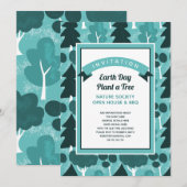 Forest Woodland Theme Natuur Lover Invitation Kaart (Voorkant / Achterkant)