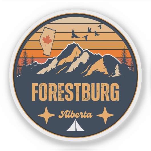Forestburg, Alberta Sticker (Voorkant)