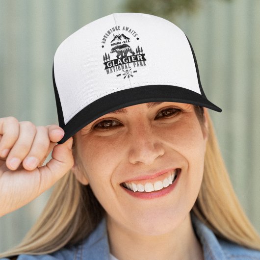 Forested Landscape of Glacier National Park Trucker Pet