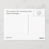 Forested Road Moran State Park Briefkaart (Achterkant)