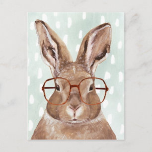 Forester met vier ogen   Bunny Rabbit Briefkaart