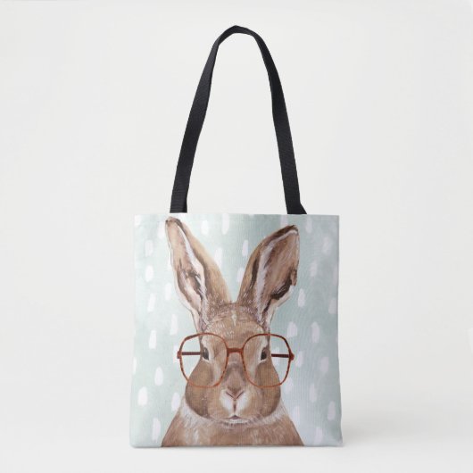 Forester met vier ogen | Bunny Rabbit Draagtas (Voorkant)