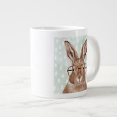 Forester met vier ogen | Bunny Rabbit Extra Grote Beker (Voorkant rechts)