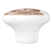 Forester met vier ogen | Bunny Rabbit Keramische Knop (Zijkant)