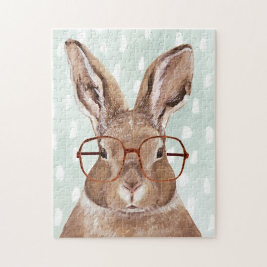 Forester met vier ogen | Bunny Rabbit Legpuzzel (Verticaal)