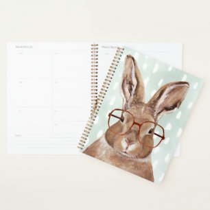 Forester met vier ogen Bunny Rabbit Planner