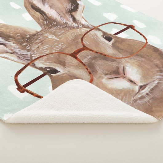 Forester met vier ogen | Bunny Rabbit Sherpa Deken (3/4)