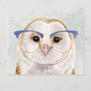 Forester met vier ogen Wise Owl Briefkaart