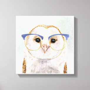Forester met vier ogen Wise Owl Canvas Afdruk