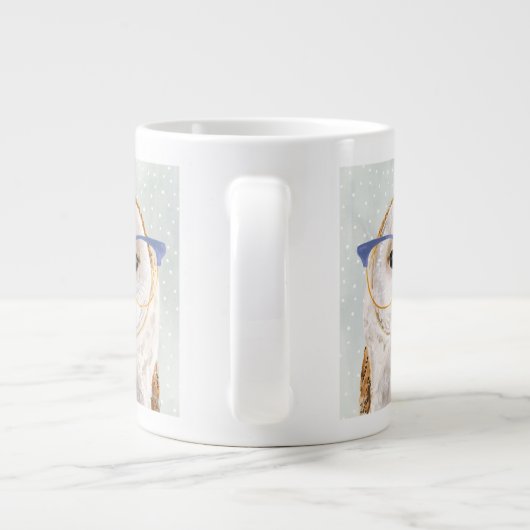 Forester met vier ogen | Wise Owl Extra Grote Beker (Achterkant)