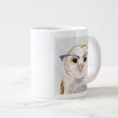 Forester met vier ogen | Wise Owl Extra Grote Beker (Voorkant rechts)