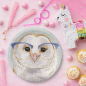 Forester met vier ogen | Wise Owl Papieren Bordje (Feest)