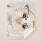 Forester met vier ogen | Wise Owl Sherpa Deken (Voorkant)