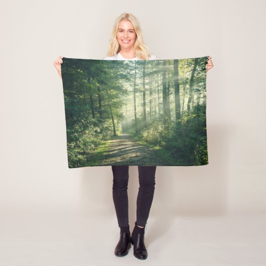Forests | Forest Path Hamburg Germany Fleece Deken (In situ)