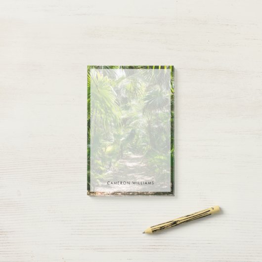 Forests | Tropical Rainforest Tulum Mexico Post-it® Notes (Op bureau)