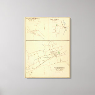Forestville, S Glastonbury, E Berlin Canvas Afdruk