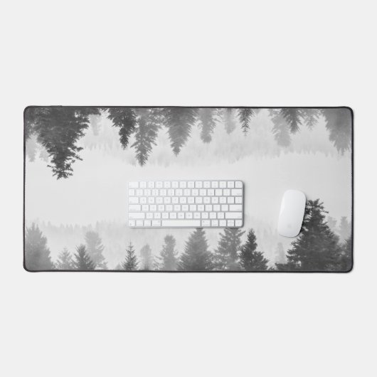 Forêt à miroir brun et blanc (Clavier et souris)