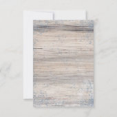 Forêt aquarelle bois rustique hiver Save the Date (Dos)