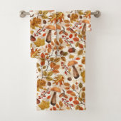 Forêt automnale sur blanc (En situation)