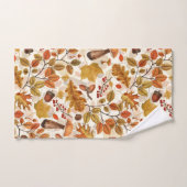 Forêt automnale sur blanc (Serviette à main)