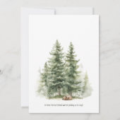 Forêt Bois Animaux Baby Sprinkle Invitation (Dos)