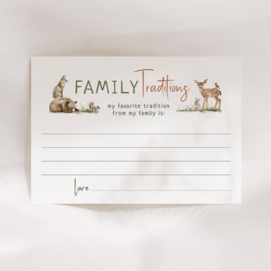 Forêt Bois Animaux Famille Traditions Carte