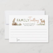 Forêt Bois Animaux Famille Traditions Carte (Devant)