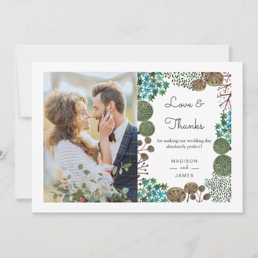 Forêt Bois Arbres | Merci | Carte (Devant)