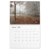 Forêt Bois Paysage Calendrier des quatre saisons (Feb 2026)