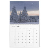 Forêt Bois Paysage Calendrier des quatre saisons (Jan 2026)