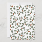 Forêt boisée Animaux Baby Shower invitations (Dos)