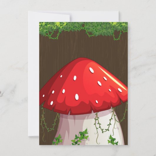 Forêt boisée, Invitations de fée (Dos)