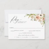 Forêt Botanique Mariage Floral RSVP Choix de repas (Devant)