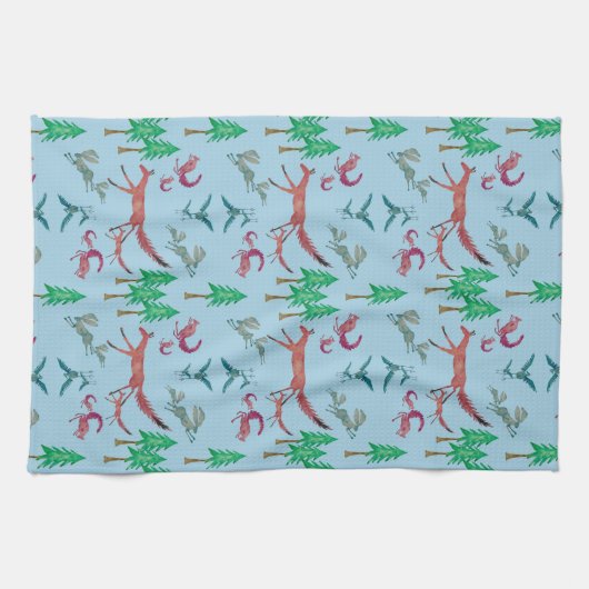 Forêt Créatures serviette à main (Horizontal)