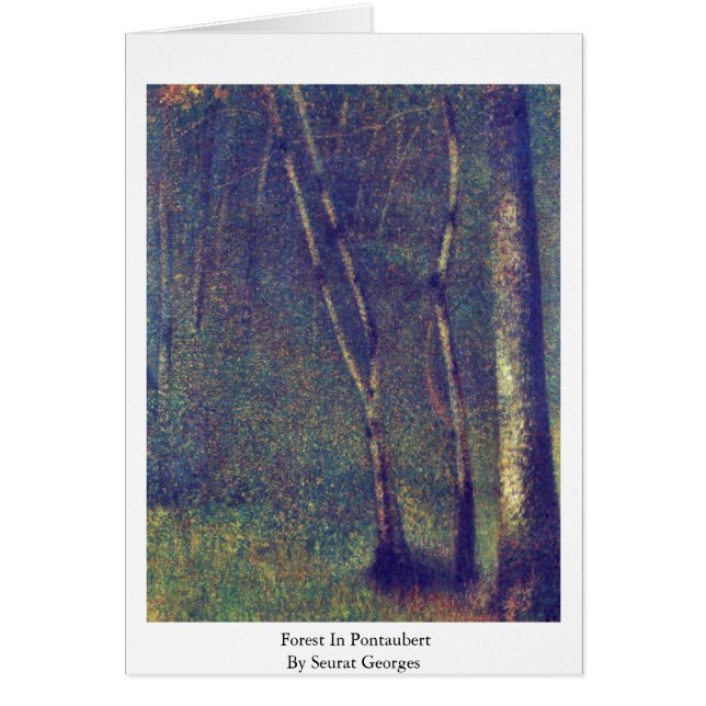 Forêt dans Pontaubert par Seurat Georges (Devant)