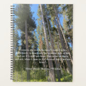 Forêt d'arbres Carnet Thoreau (Devant)