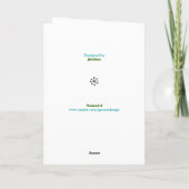 Forêt d'arbres de Noël - Carte de vacances minimal (Dos)