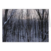 Forêt d'arbres neigeux (Devant horizontal)