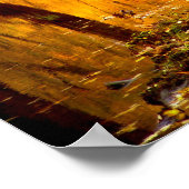 Forêt d'automne Jaune Imprimer Poster Oeuvre mural (Coin)