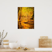Forêt d'automne Jaune Imprimer Poster Oeuvre mural (Cuisine)